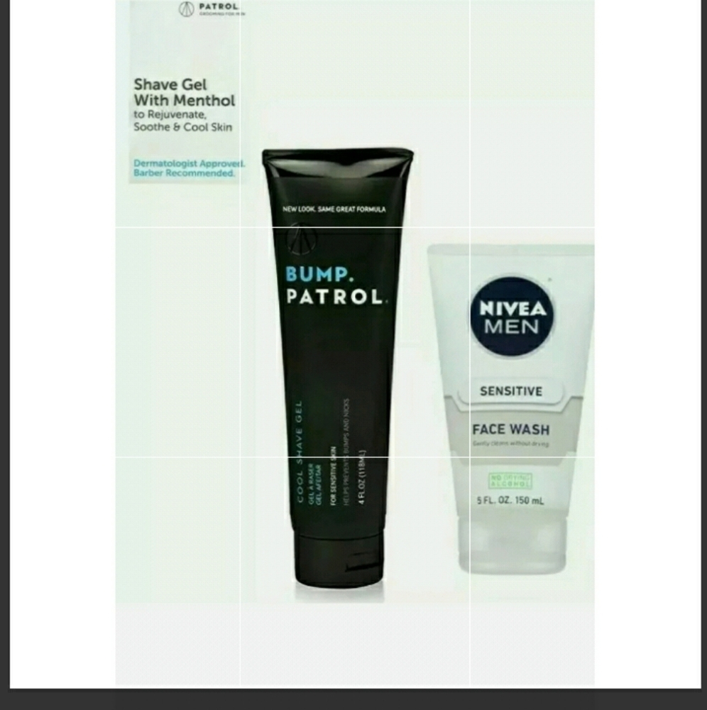 Bump Patrol Cool Shave Gel 4 oz & Nivea